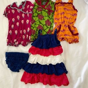 Kickee Pants 3-6 month summer lot girls